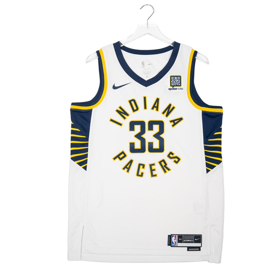 Adult Indiana Pacers #33 Myles Turner Association Swingman Jersey by Nike