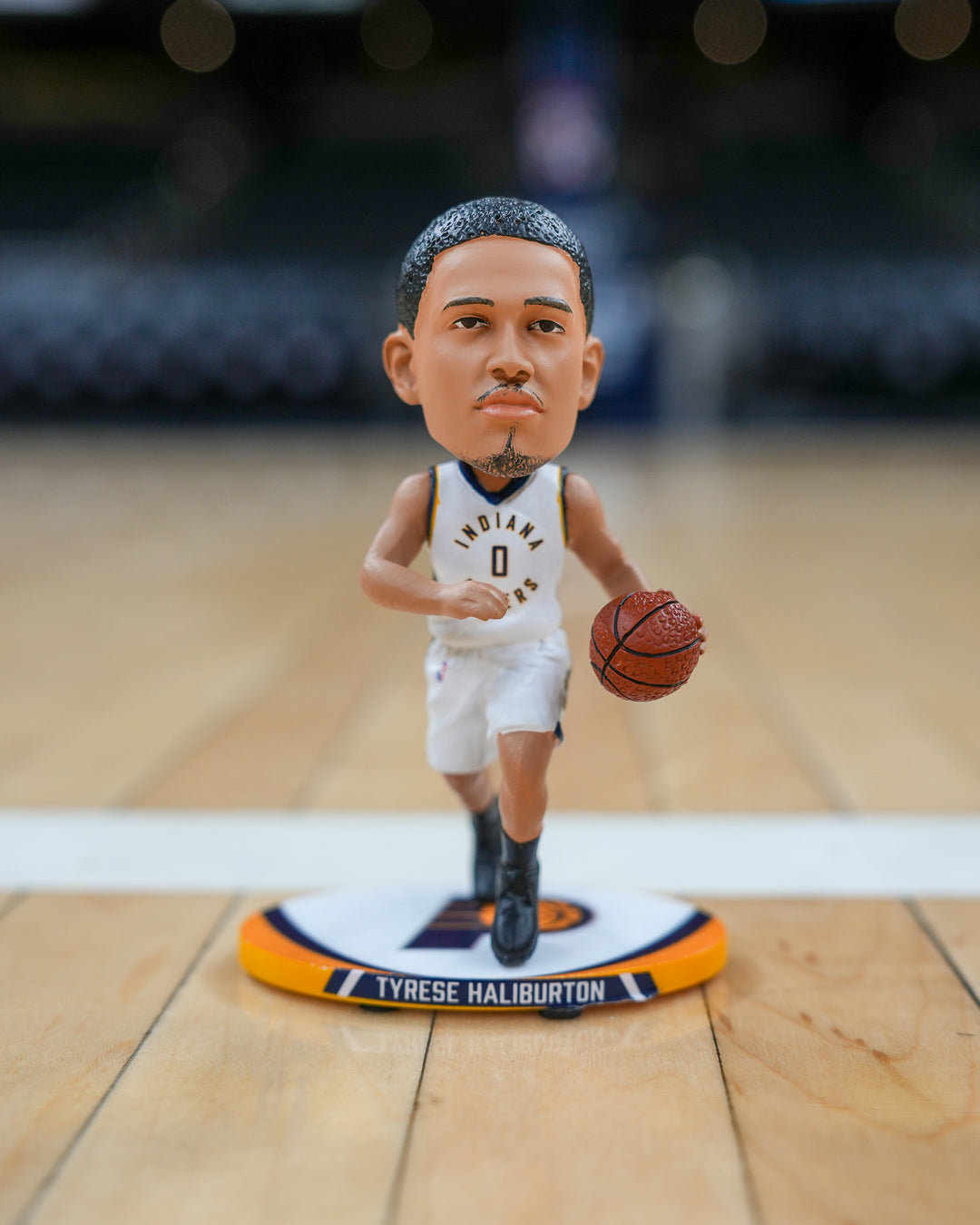 Indiana Pacers Tyrese Haliburton #0 5in Mini Superstar Bobblehead in Navy by FOCO