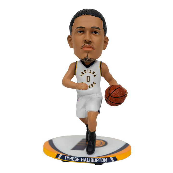 Indiana Pacers Tyrese Haliburton #0 5in Mini Superstar Bobblehead in Navy by FOCO