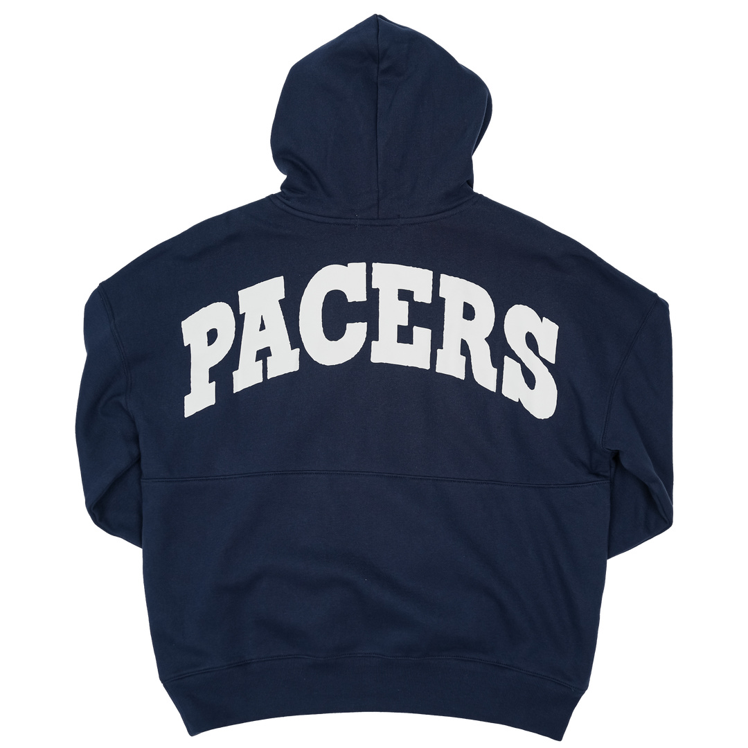 Women's Indiana Pacers 1/4 Zip Pippa Hooded Sweatshirt in Navy by '47