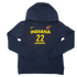 Youth Indiana Fever 22 Caitlin Clark Explorer Name and Number Club Hooded Sweatshirt in Navy by Nike