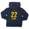 Youth Indiana Fever 22 Caitlin Clark Explorer Name and Number Club Hooded Sweatshirt in Navy by Nike