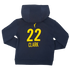 Youth Indiana Fever 22 Caitlin Clark Explorer Name and Number Club Hooded Sweatshirt in Navy by Nike