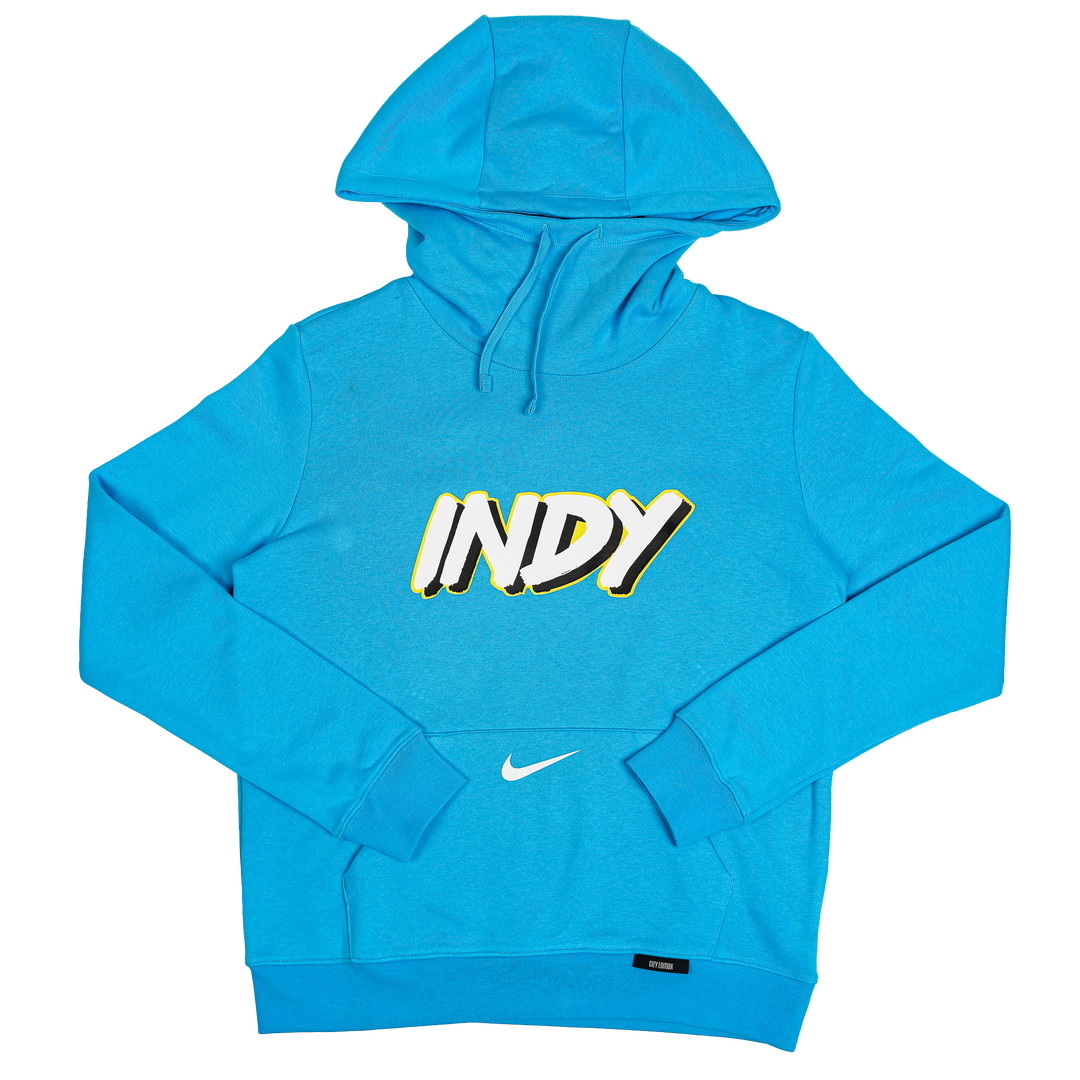 Women's Indiana Pacers 24-25' CITY EDITION Hooded Sweatshirt in Blue by Nike