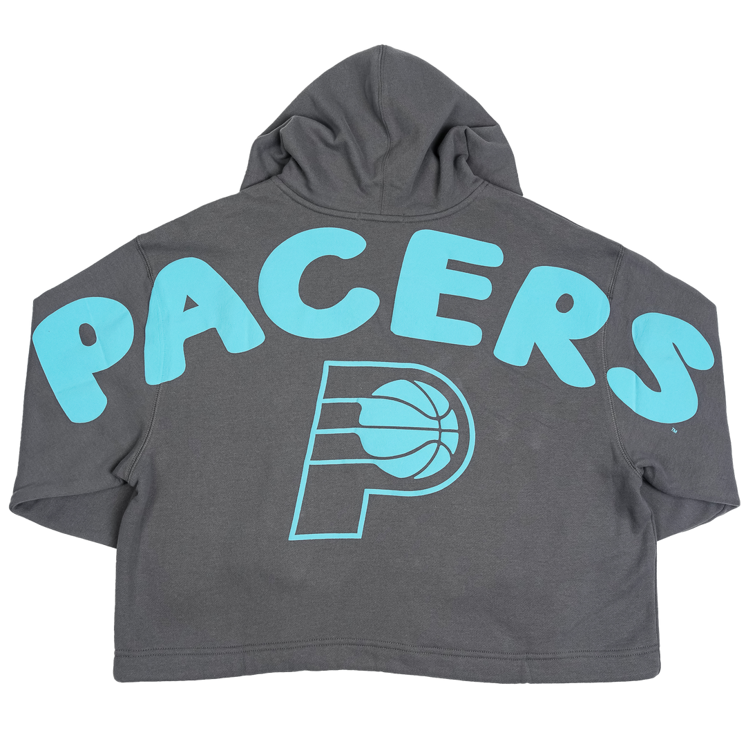 Women's Indiana Pacers Bright Side Venice Hooded Sweatshirt in Grey by '47