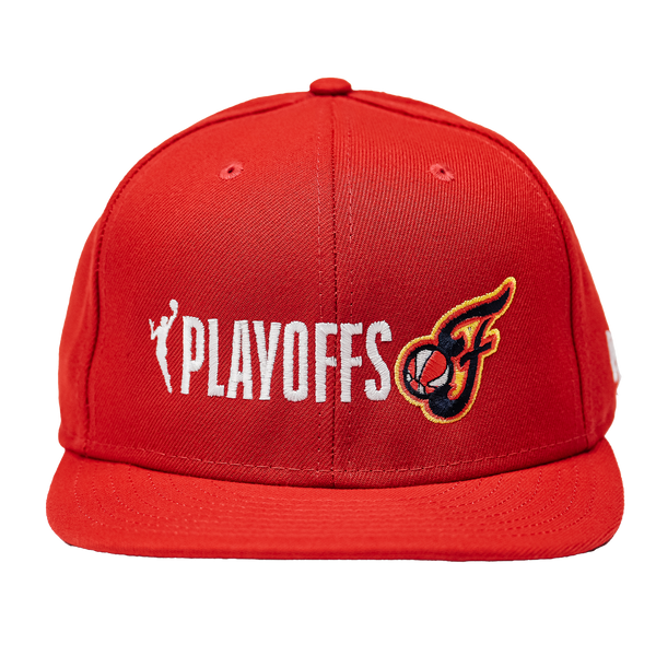 Adult Indiana Fever 2024 WNBA Playoffs 9Fifty Hat in Red by New Era