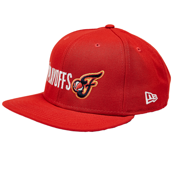 Adult Indiana Fever 2024 WNBA Playoffs 9Fifty Hat in Red by New Era