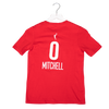 Youth Indiana Fever #0 Kelsey Mitchell Rebel Name and Number T-Shirt in Red by Nike