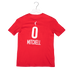 Youth Indiana Fever #0 Kelsey Mitchell Rebel Name and Number T-Shirt in Red by Nike