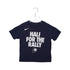 Toddler Indiana Pacers 2024 NBA Playoffs Hali For The Rally T-shirt in Navy by Nike - Front View