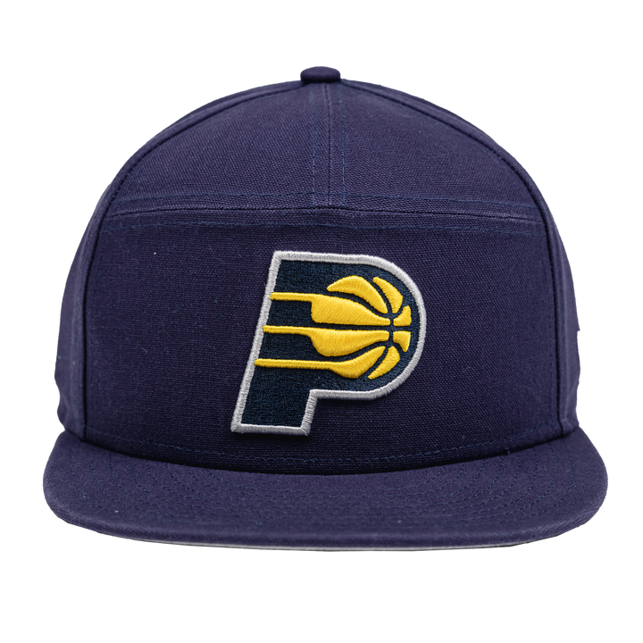 Adult Indiana Pacers Cotton Canvas 9Fifty Hat in Navy by New Era