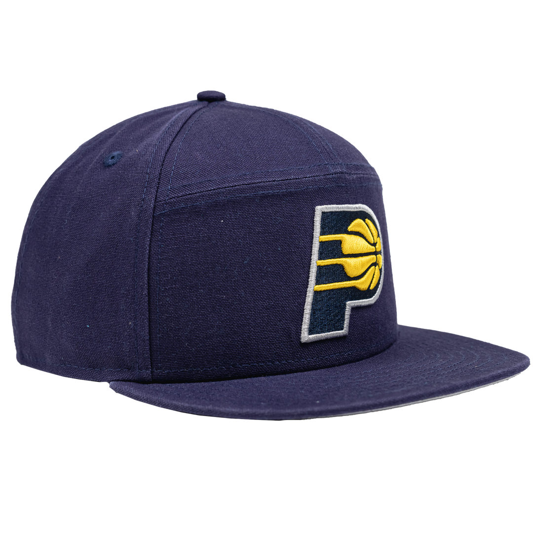 Adult Indiana Pacers Cotton Canvas 9Fifty Hat in Navy by New Era