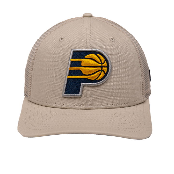 Adult Indiana Pacers Stretch Canvas 9Seventy Hat in Natural by New Era