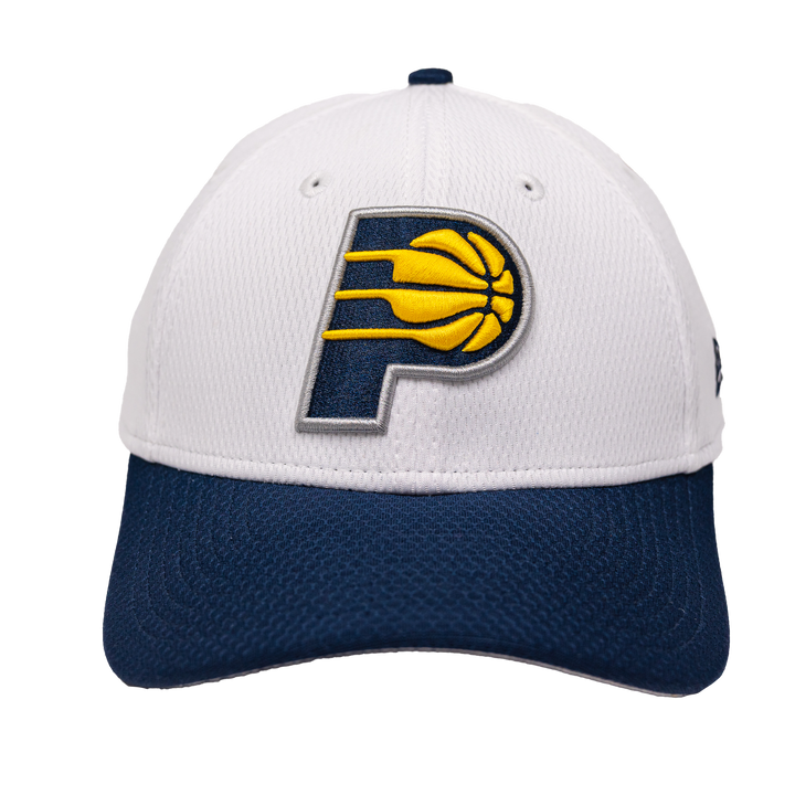 Adult Indiana Pacers 2T Dash Stretch Snap 9Forty Hat in White by New Era