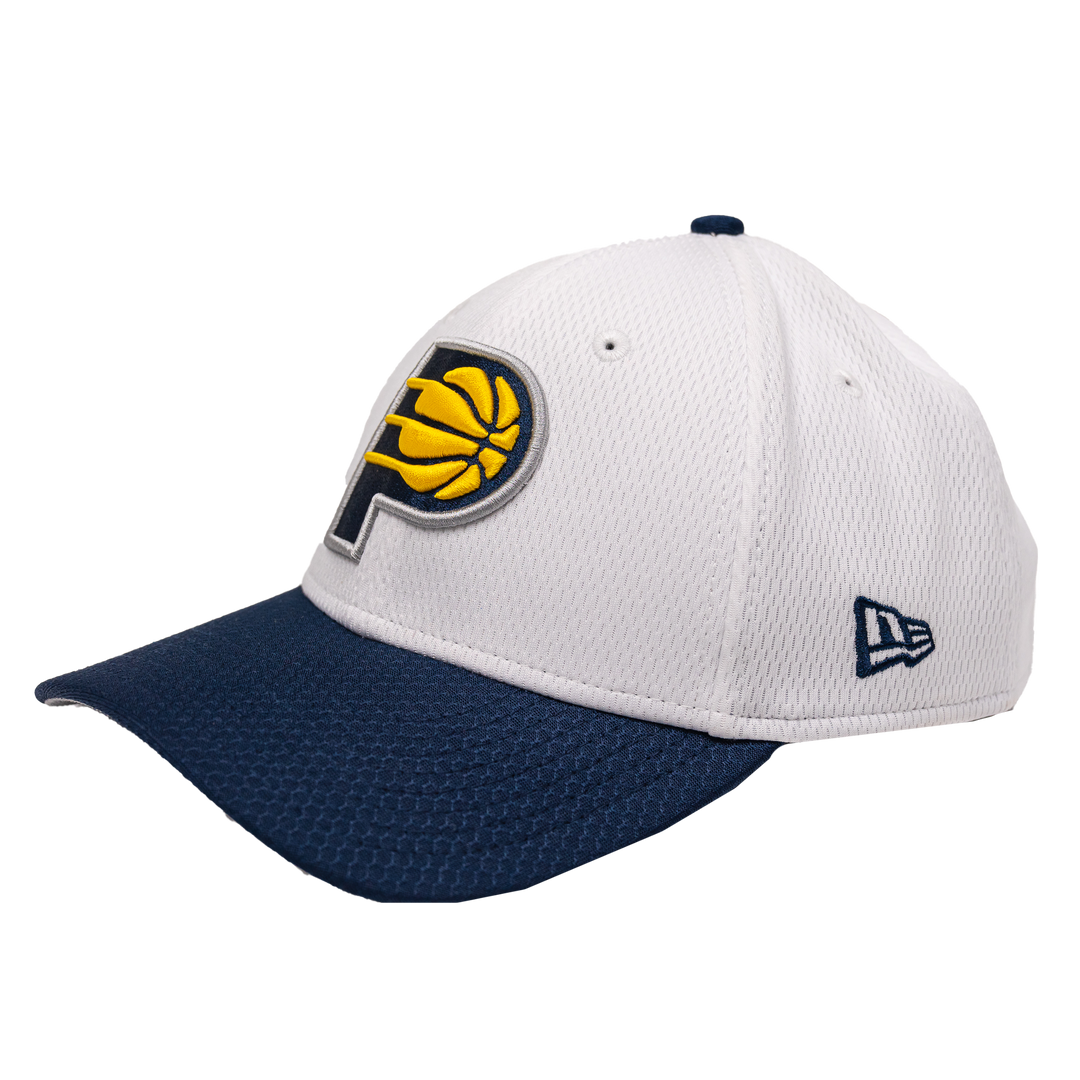 Adult Indiana Pacers 2T Dash Stretch Snap 9Forty Hat in White by New Era