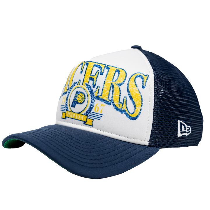 Adult Indiana Pacers AF Distressed 9Forty Hat in Navy by New Era