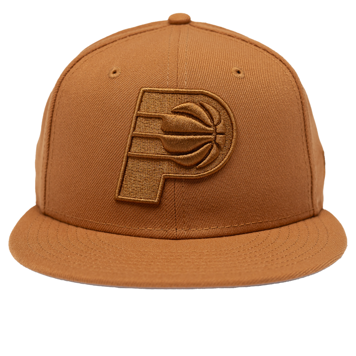 Adult Indiana Pacers Color Pack OTC 59Fifty Hat in Tan by New Era