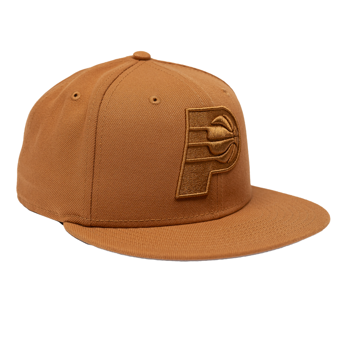 Adult Indiana Pacers Color Pack OTC 59Fifty Hat in Tan by New Era