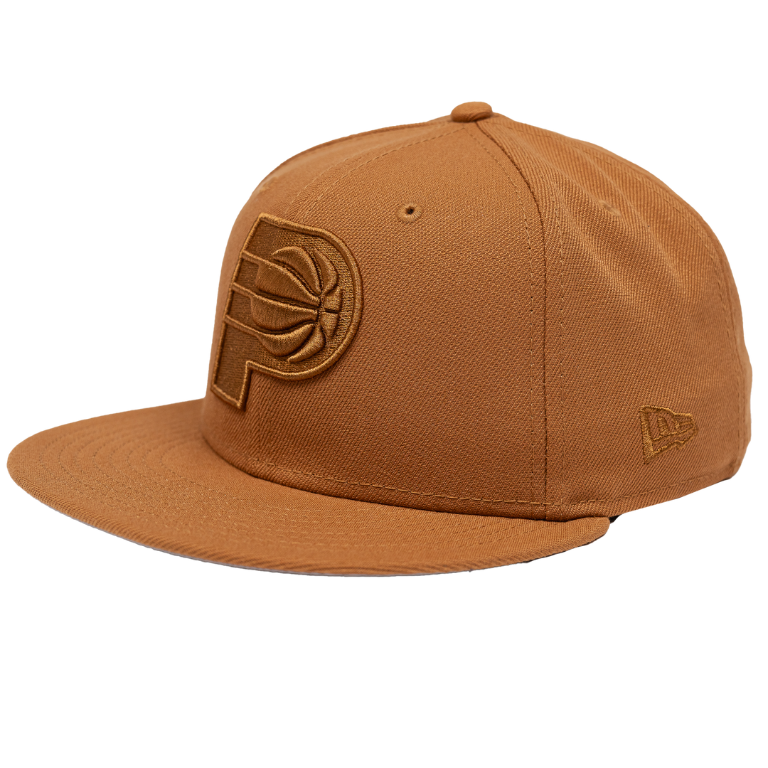 Adult Indiana Pacers Color Pack OTC 59Fifty Hat in Tan by New Era