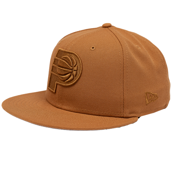 Adult Indiana Pacers Color Pack OTC 59Fifty Hat in Tan by New Era