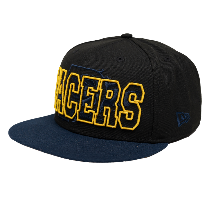 Adult Indiana Pacers Splatter 9Fifty Hat in Black by New Era