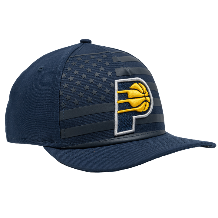 Adult Indiana Pacers American Flag 9Forty Hat in Navy by New Era