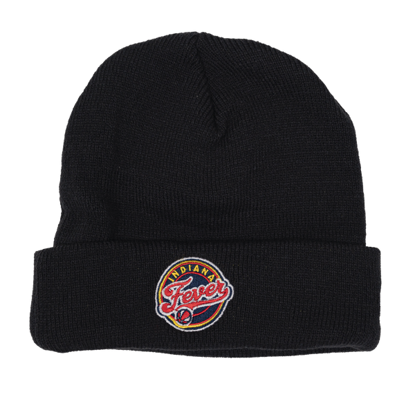 Adult Indiana Fever Primary Logo Cuff Knit Hat in Black by New Era