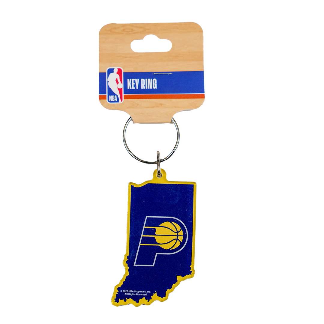 Indiana Pacers State Icon Key Ring in Gold by Wincraft