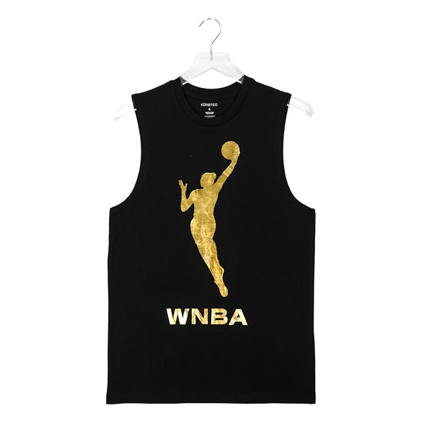 Women's Indiana Fever 2024 WNBA All-Star Game Tank Top in Black by KUR8TED - Front View