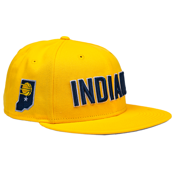 Adult Indiana Pacers 24-25' Statement 59FIFTY Hat in Gold by New Era