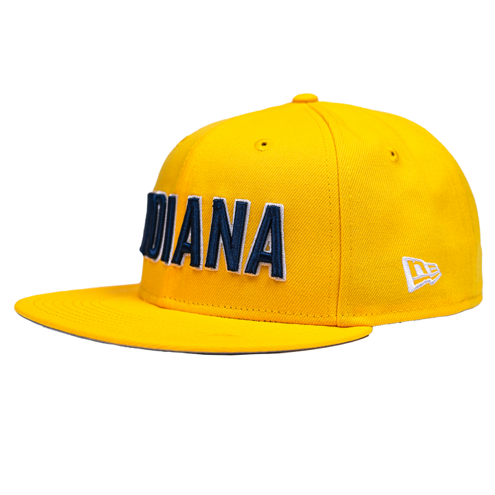 Adult Indiana Pacers 24-25' Statement 59FIFTY Hat in Gold by New Era