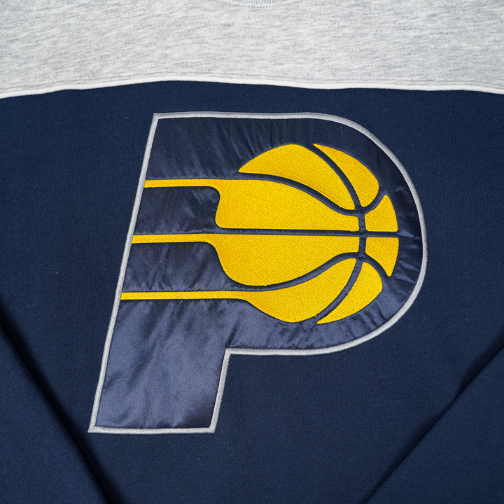 Adult Indiana Pacers Satin Lock Bryson Crewneck Sweatshirt in Navy by '47