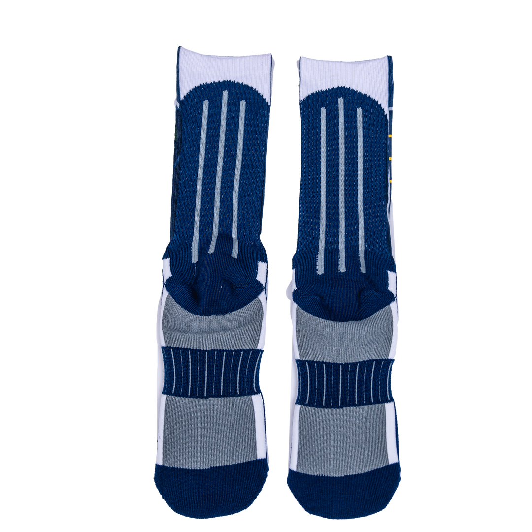 Indiana Pacers Phenom Curve Socks in Navy by For Bare Feet