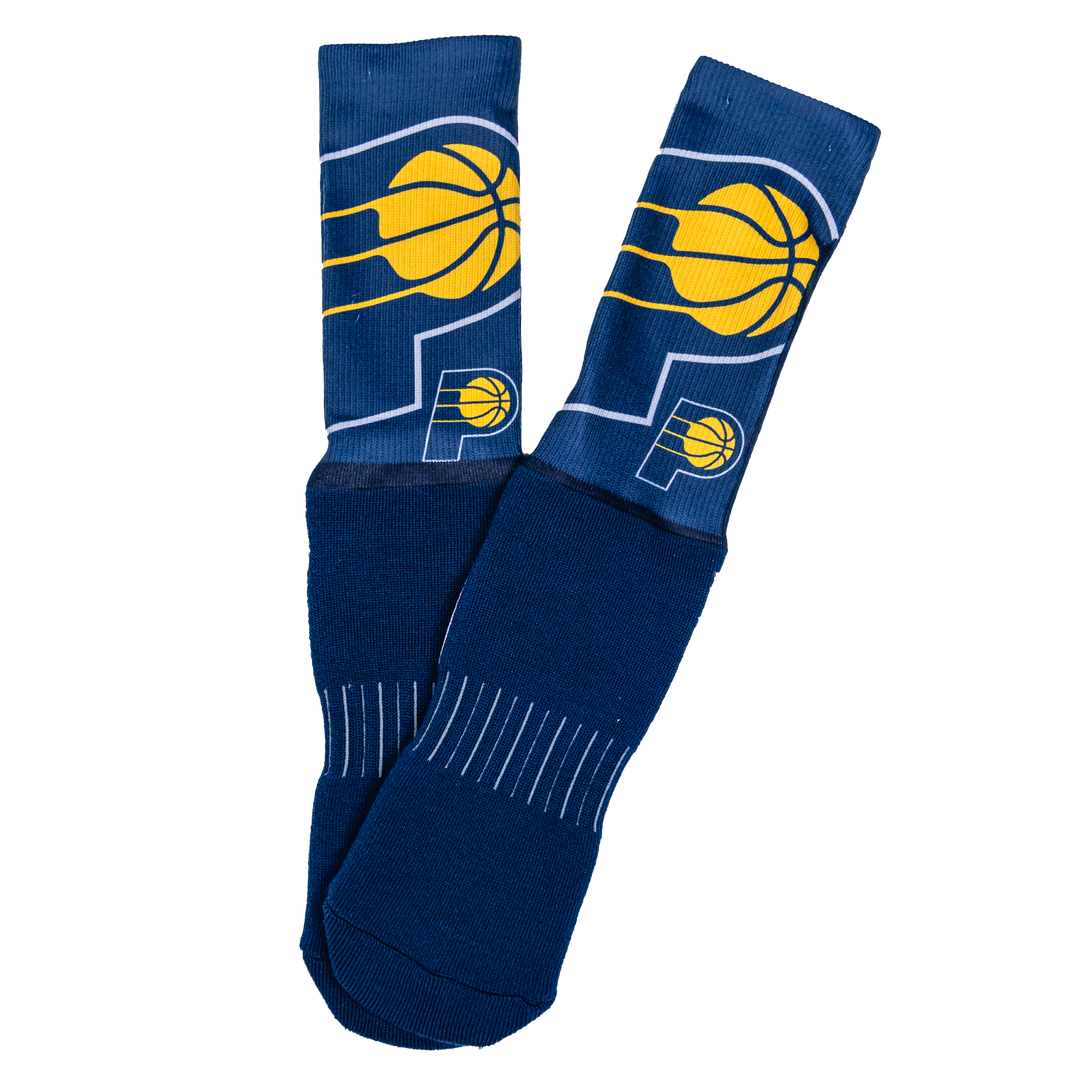 Indiana Pacers Phenom Curve Socks in Navy by For Bare Feet