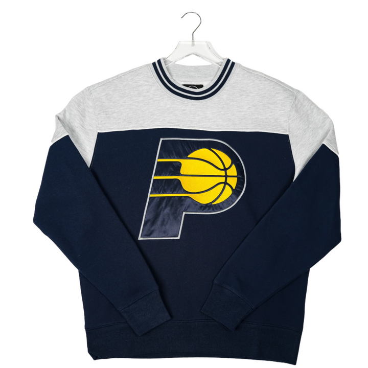 Adult Indiana Pacers Satin Lock Bryson Crewneck Sweatshirt in Navy by '47