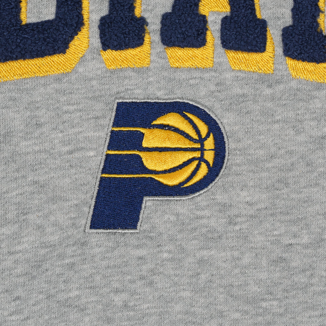 Adult Indiana Pacers Sport Night Crewneck Sweatshirt in Grey by New Era