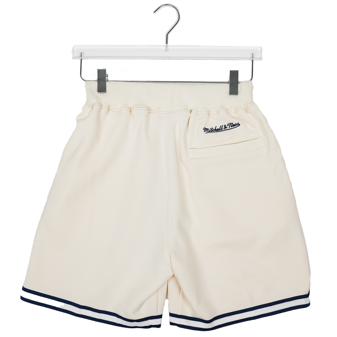 Adult Indiana Pacers Swagger Fleece Shorts in Natural by Mitchell and Ness