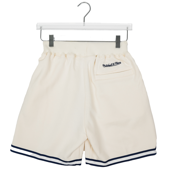 Adult Indiana Pacers Swagger Fleece Shorts in Natural by Mitchell and Ness