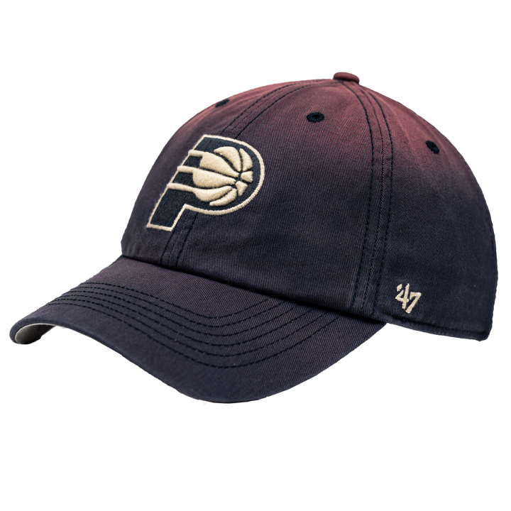 Adult Indiana Pacers Primary Logo Dusted Clean-Up Hat in Navy by '47