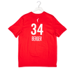 Adult Indiana Fever 34 Grace Berger Rebel Name and Number T-shirt in Red by Nike