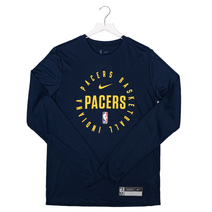 Adult Indiana Pacers 24-25' Practice Long-sleeve shirt in Navy by Nike