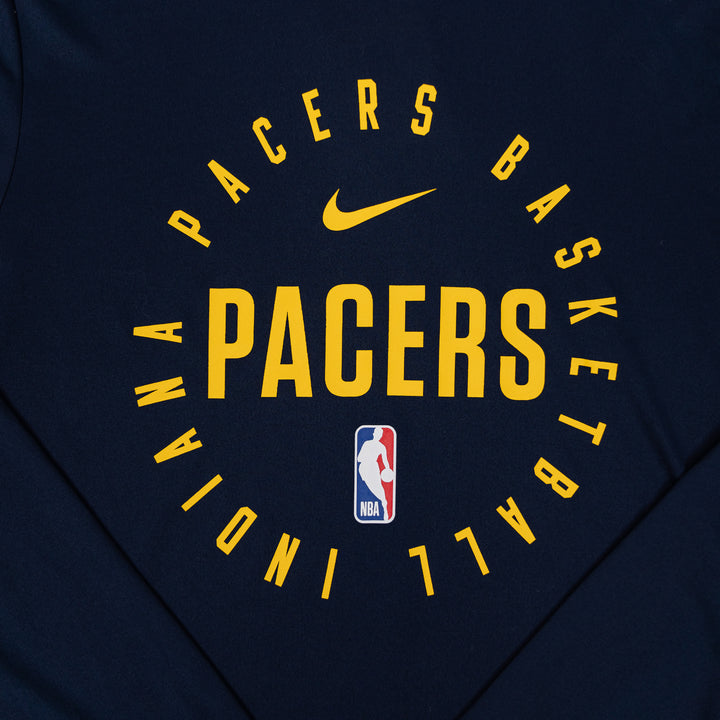 Adult Indiana Pacers 24-25' Practice Long-sleeve shirt in Navy by Nike