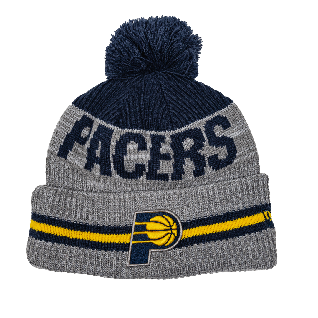 Adult Indiana Pacers Runner Knit Hat in Grey by New Era