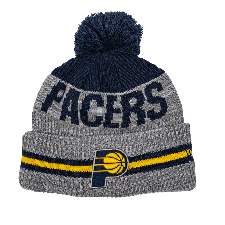 Adult Indiana Pacers Runner Knit Hat in Grey by New Era