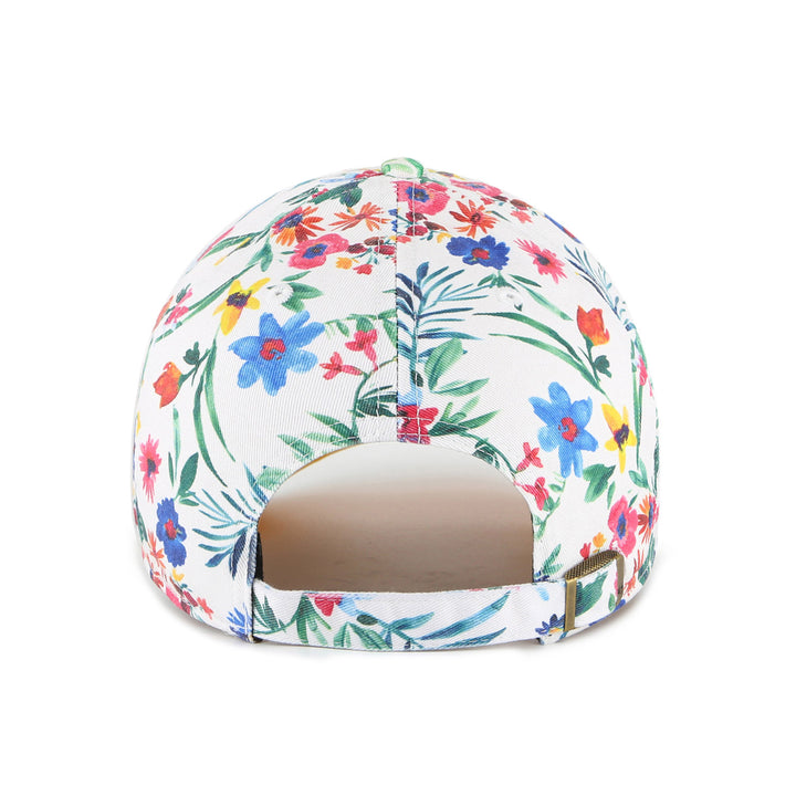 Women's Indiana Pacers Highgrove Clean Up Hat by 47' In White & Floral - Back View