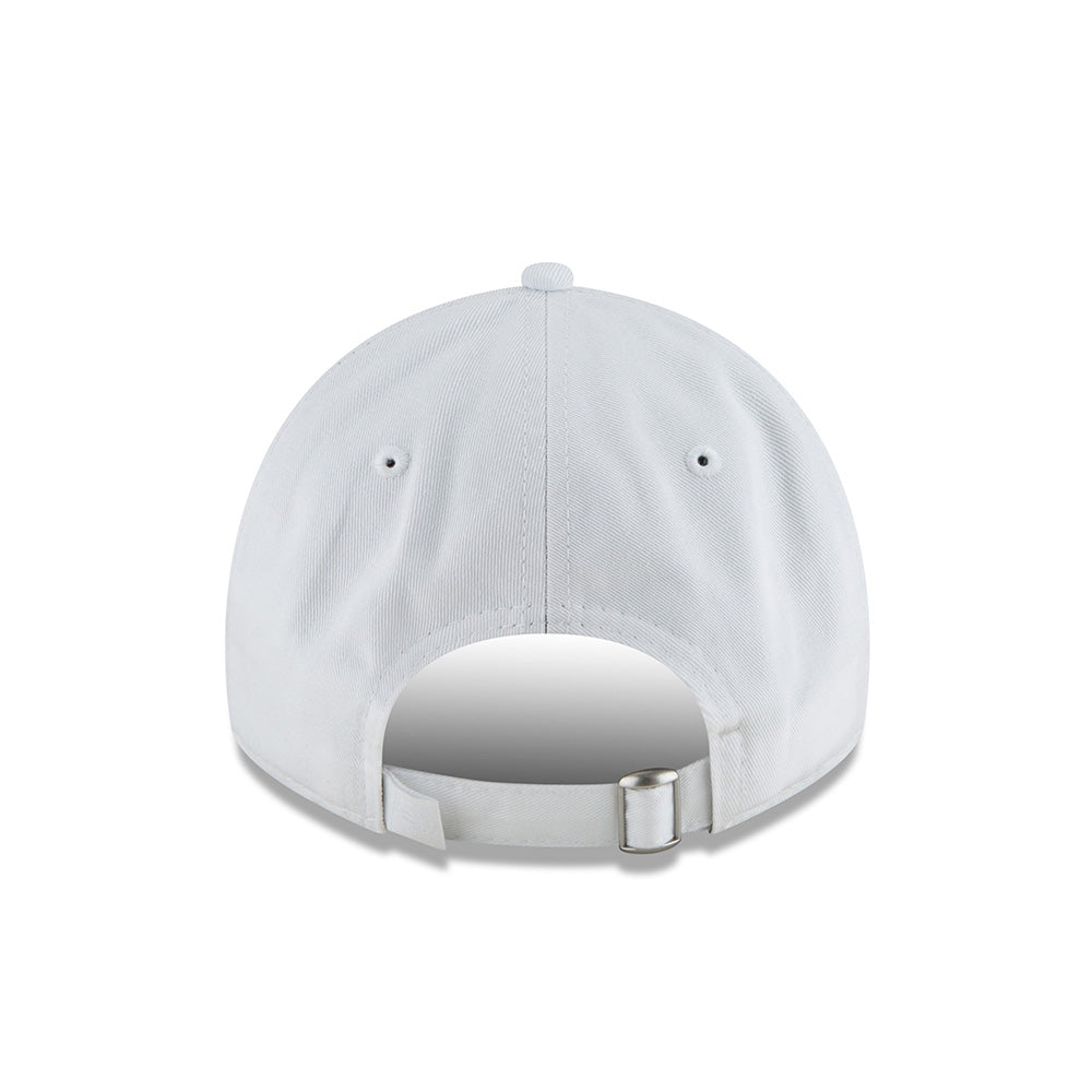 Adult Indiana Pacers Tonal Primary Logo Core Classic Tonal 9Twenty Hat in White by New Era - Back View