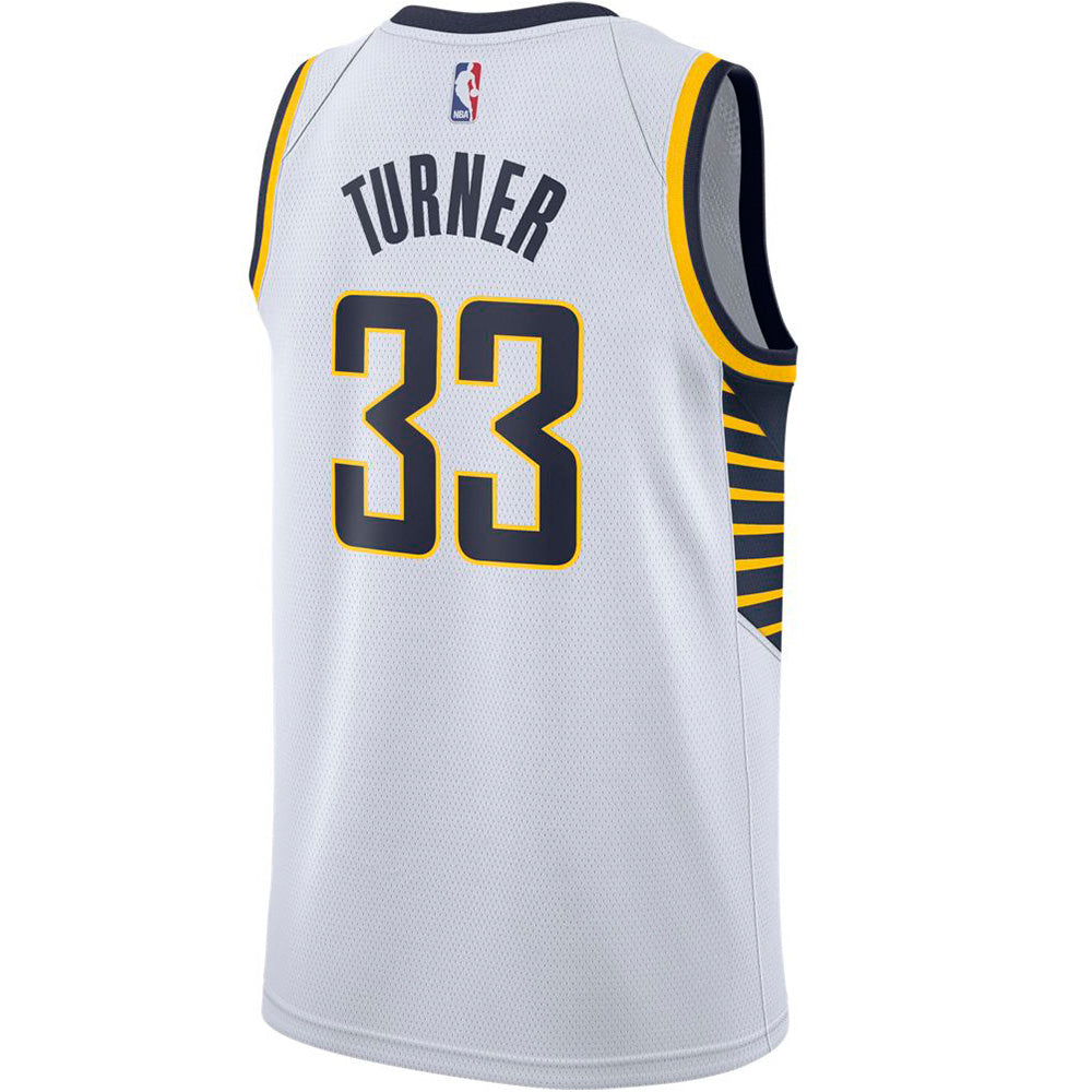 Big & Tall Men's Myles Turner Indiana Pacers Nike Swingman White 2018/19  Jersey - Earned Edition